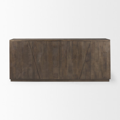 Mercana - West Sideboard in Brown, Solid Wood