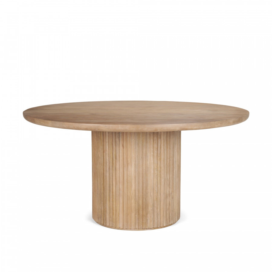 Mercana Terra Round Dining Table - Light Brown