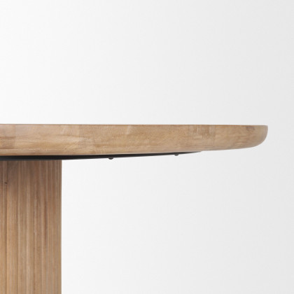Mercana Terra Round Dining Table - Light Brown