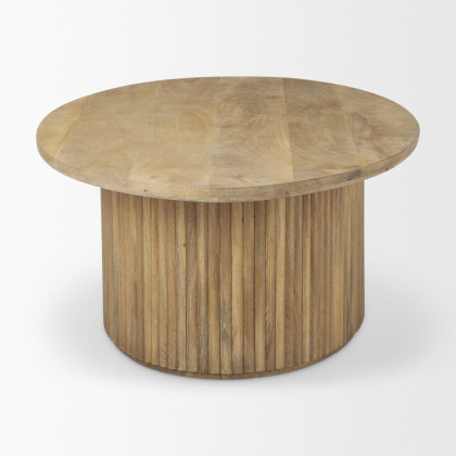 Mercana Terra Oval Coffee Table - Light Brown, Wood