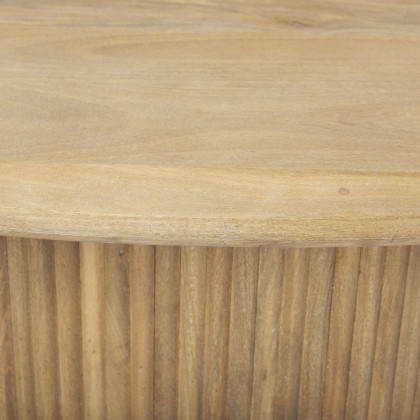 Mercana Terra Oval Coffee Table - Light Brown, Wood
