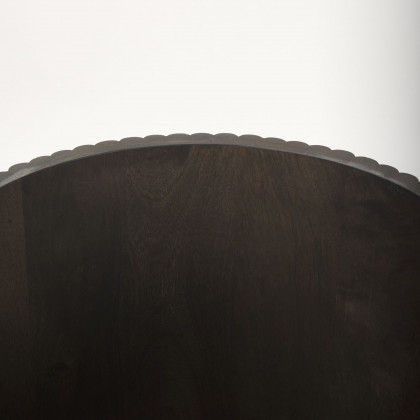 Mercana Terra Round End Table - Dark Brown
