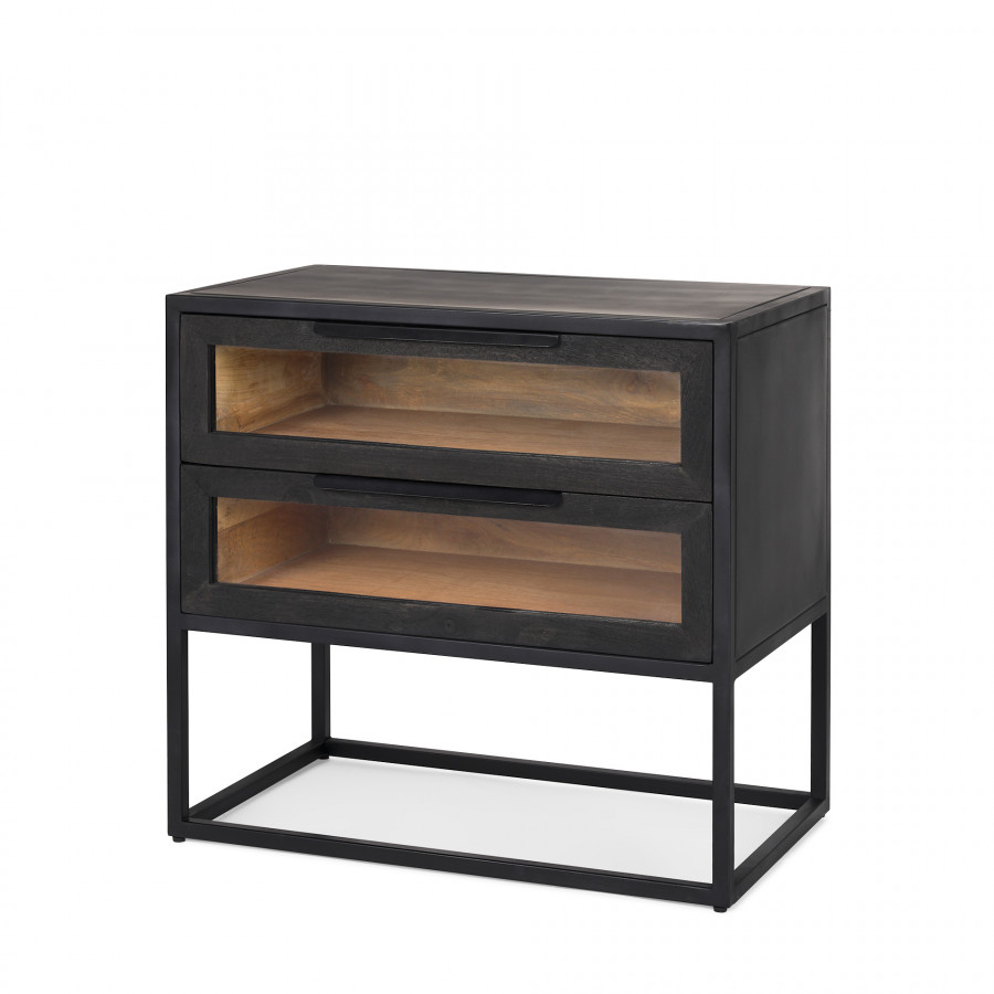 Mercana - Sloan End Table in Black, Metal