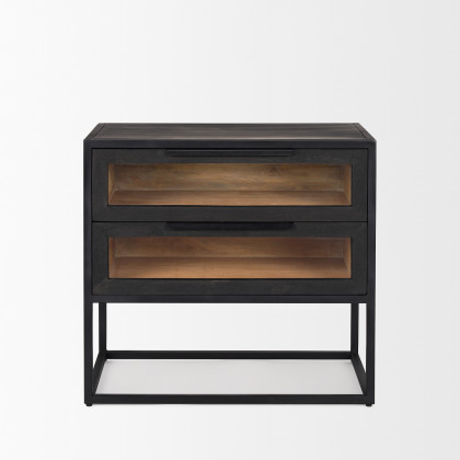 Mercana - Sloan End Table in Black, Metal