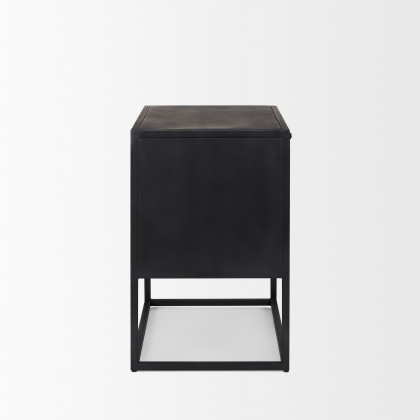 Mercana - Sloan End Table in Black, Metal