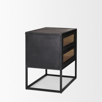 Mercana - Sloan End Table in Black, Metal