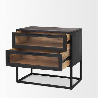 Mercana - Sloan End Table in Black, Metal