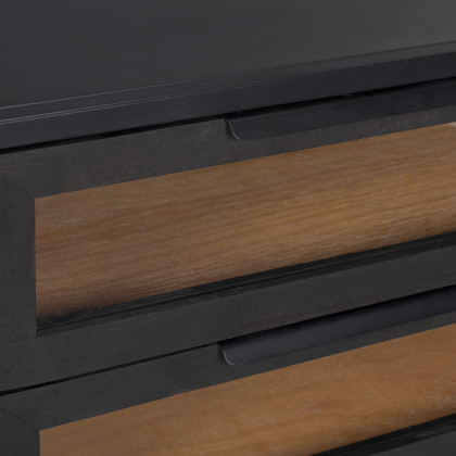 Mercana - Sloan End Table in Black, Metal