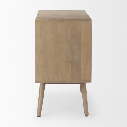 Mercana - Sable Accent Cabinet in Brown, Solid Wood