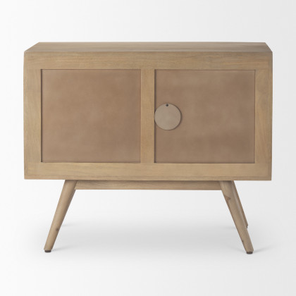 Mercana - Sable Accent Cabinet in Brown, Solid Wood