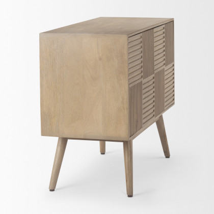 Mercana - Sable Accent Cabinet in Brown, Solid Wood