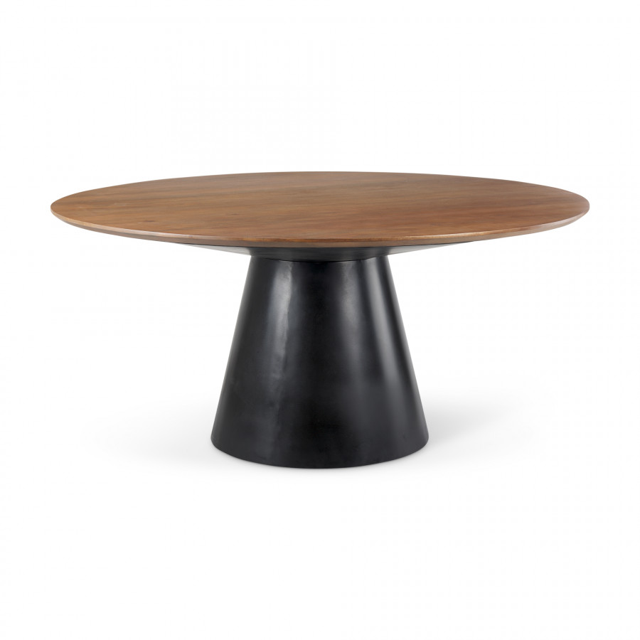 Mercana - Mitchell Dining Table in Black, Solid Wood