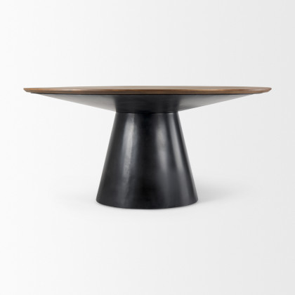 Mercana - Mitchell Dining Table in Black, Solid Wood