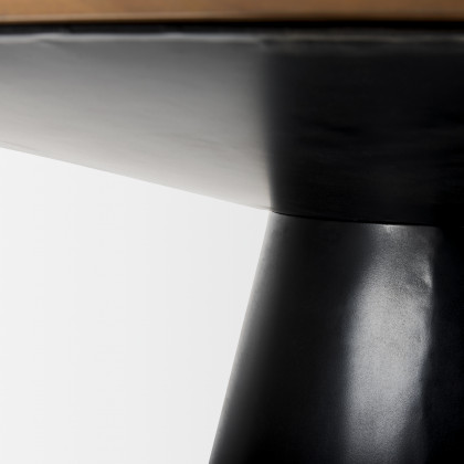 Mercana - Mitchell Dining Table in Black, Solid Wood