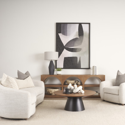 Mercana - Mitchell Coffee Table in Brown, Solid Wood