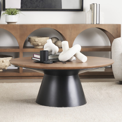 Mercana - Mitchell Coffee Table in Brown, Solid Wood