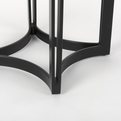 Mercana Tanner Bistro Table - Black/White, Metal