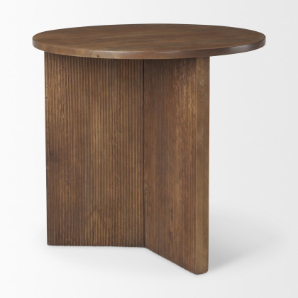 Mercana Enzo Accent Table - Brown, Wood