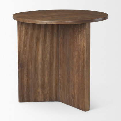 Mercana Enzo Accent Table - Brown, Wood