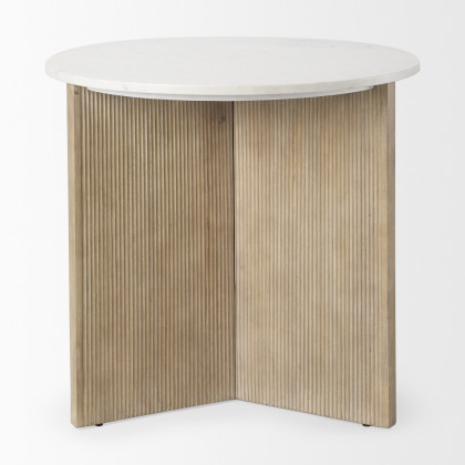 Mercana Enzo Accent Table - Light Brown, Wood