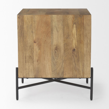 Mercana - Cairo Wood 2 Drawer Accent table