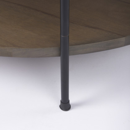 Mercana Larkin Round Coffee Table - White, Wood