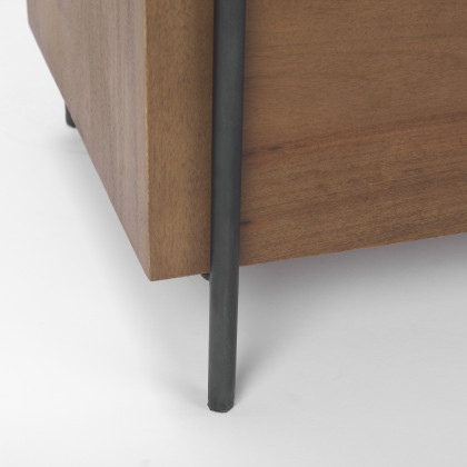 Mercana - Maddox Accent Cabinet in Brown, Iron/Wood