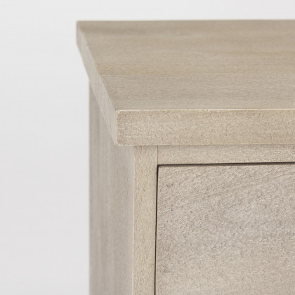 Mercana Braxton Wood with Black Accents 2 Door Accent Cabinet - Beige