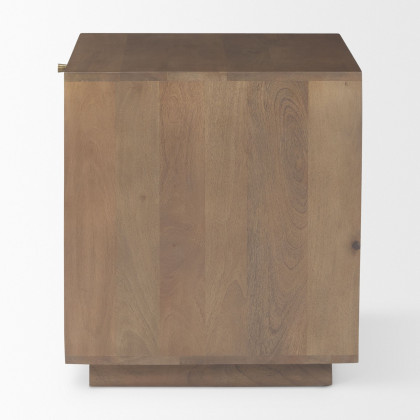 Mercana Grier End Table with Cane - Brown
