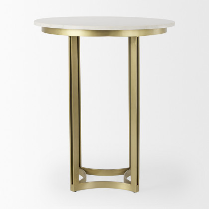 Mercana Tanner Bistro Table - Gold, Metal