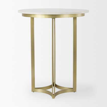 Mercana Tanner Bistro Table - Gold, Metal