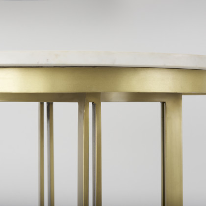 Mercana Tanner Bistro Table - Gold, Metal