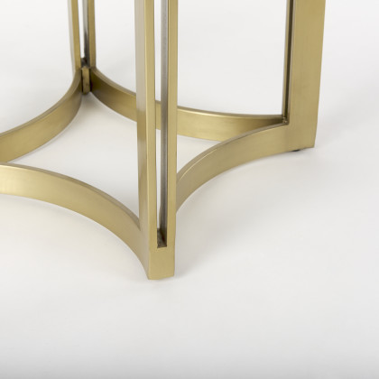 Mercana Tanner Bistro Table - Gold, Metal