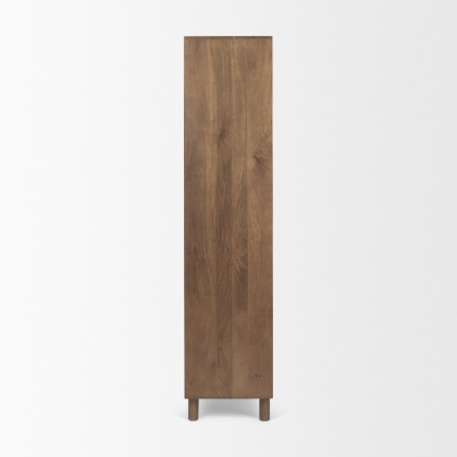 Mercana - Astrid Medium Brown Solid Wood Armoire
