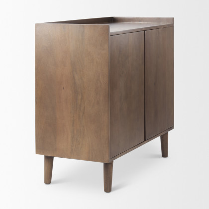 Mercana - Lillie Accent Cabinet in Brown, Solid Wood