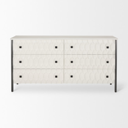 Mercana Savannah Sideboard - White/Gray, Manufactured Wood