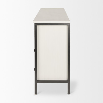 Mercana Savannah Sideboard - White/Gray, Manufactured Wood
