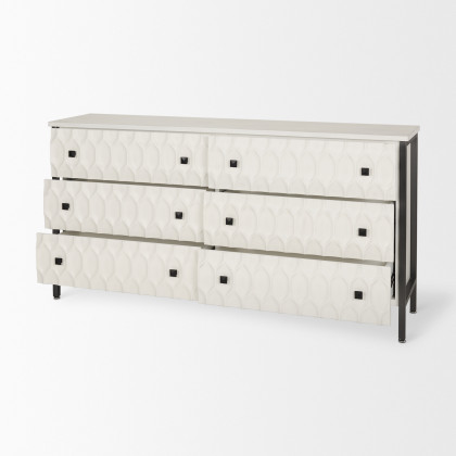 Mercana Savannah Sideboard - White/Gray, Manufactured Wood