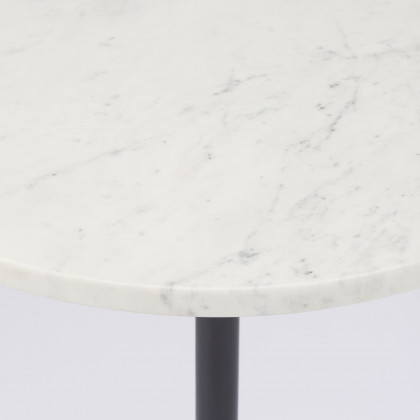 Mercana Maxwell Round End Table - White