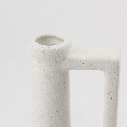 Mercana Burton Small Ceramic Jug Vase - White