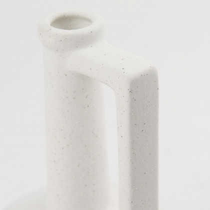 Mercana Burton Small Ceramic Jug Vase - White