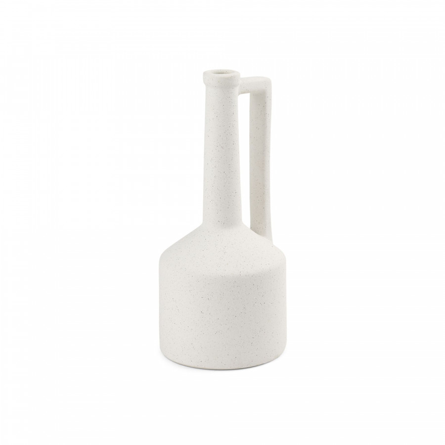 Mercana Burton Medium Ceramic Jug Vase - White