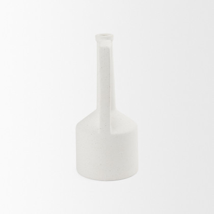 Mercana Burton Medium Ceramic Jug Vase - White