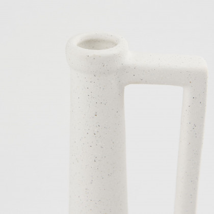 Mercana Burton Medium Ceramic Jug Vase - White
