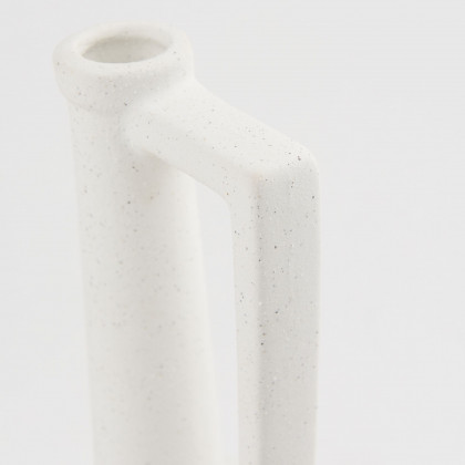 Mercana Burton Medium Ceramic Jug Vase - White