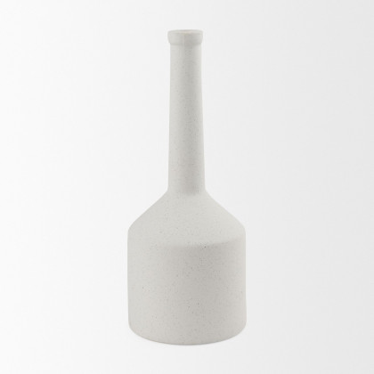 Mercana Burton Large Ceramic Jug Vase - White