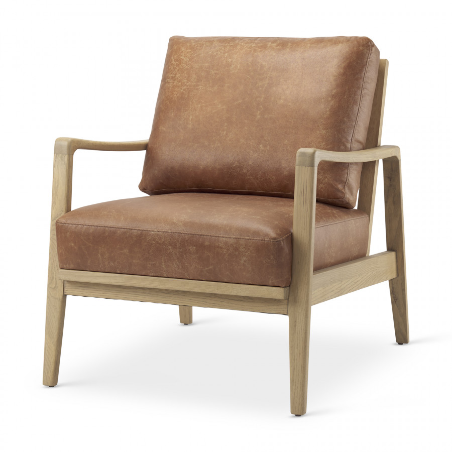 Mercana Raeleigh Leather Accent Chair