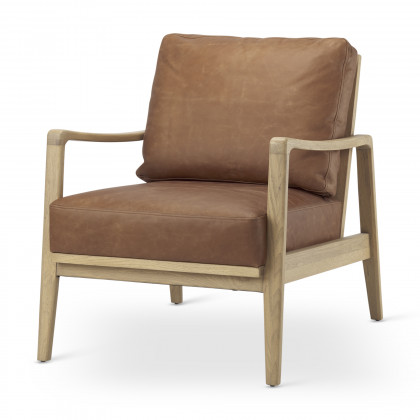 Mercana Raeleigh Leather Accent Chair