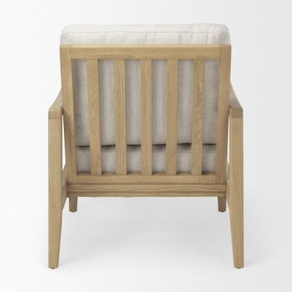 Mercana Raeleigh Upholstered Accent Chair - Cream, Fabric
