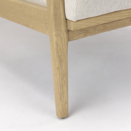 Mercana Raeleigh Upholstered Accent Chair - Cream, Fabric
